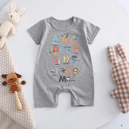 Pyjama Bébé Été “Clé du Ciel” – Barboteuse en Coton Doux Nouveau Né à 18 Mois