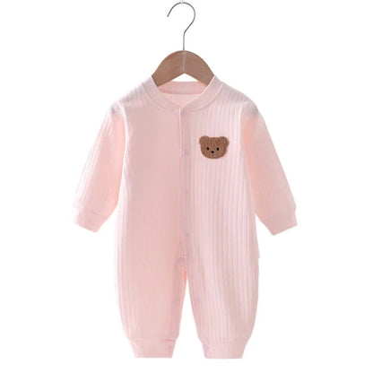 Pyjama Bébé Polaire Hiver “Ourson” – Grenouillère Chaude 0-18 Mois