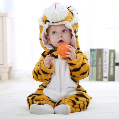 Pyjama Bébé & Enfant Polaire Hiver – Licorne, Loup, Dino & Animaux, Combinaison Chaude