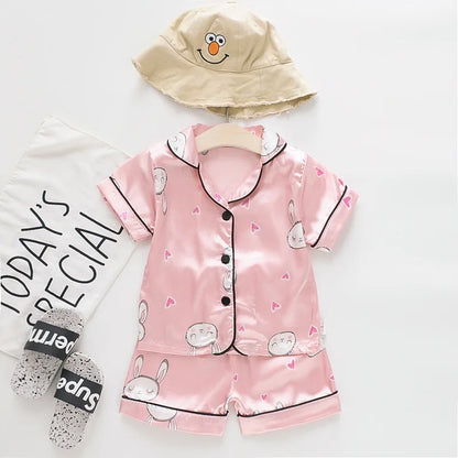 Pyjama Bébé et Enfant « Satin des Petits Rêves » – Été Mixte