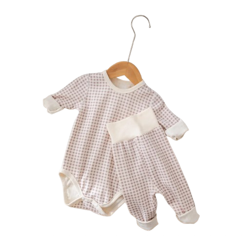 Pyjama Bébé en Coton Peigné – Grenouillère Unisexe Automne Hiver 0-24 mois