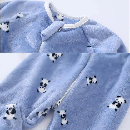 Pyjama Bébé et Enfant “Zip” – Combinaison en Coton à Fermeture Éclair, Manches Longues