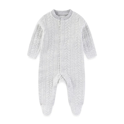 Pyjama Bébé Hiver Maille Tricot – Grenouillère Coton Chaud 6-24 Mois