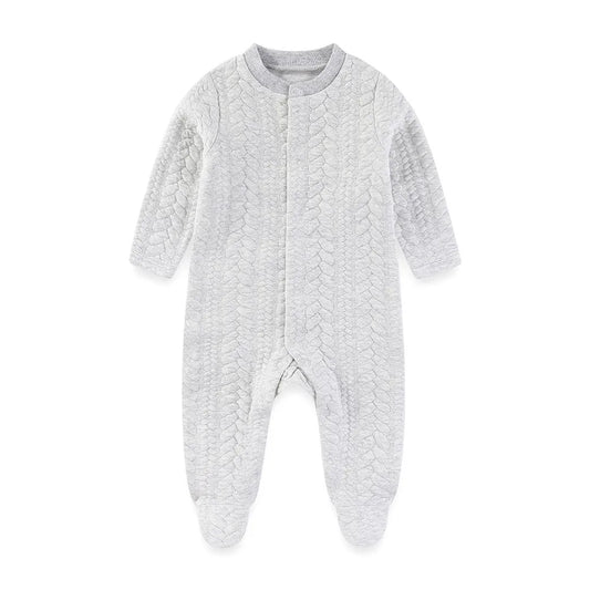 Pyjama Bébé Hiver Maille Tricot – Grenouillère Coton Chaud 6-24 Mois