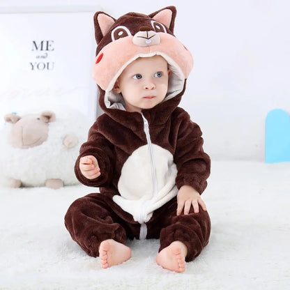 Pyjama Bébé & Enfant Polaire Hiver – Licorne, Loup, Dino & Animaux, Combinaison Chaude