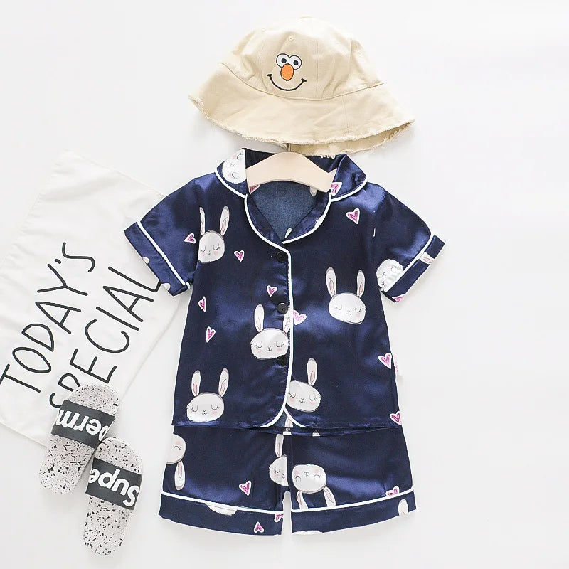 Pyjama Bébé et Enfant « Satin des Petits Rêves » – Été Mixte