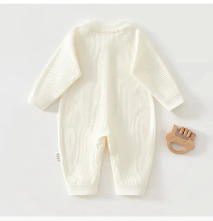Pyjama Bébé Coton Côtelé – Grenouillère Printemps Été Unisexe pour les 1-18 Mois