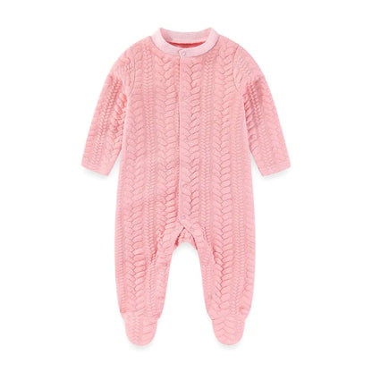 Pyjama Bébé Hiver Maille Tricot – Grenouillère Coton Chaud 6-24 Mois