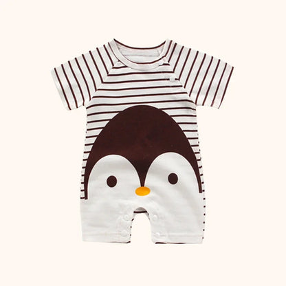 Pyjama Bébé Été “Clé du Ciel” – Barboteuse en Coton Doux Nouveau Né à 18 Mois