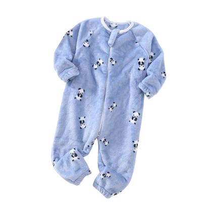 Pyjama Bébé et Enfant “Zip” – Combinaison en Coton à Fermeture Éclair, Manches Longues