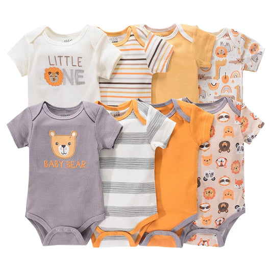 Pyjama Bébé “Pack Brisé” – Lot de 4 Pyjamas en Coton Doux