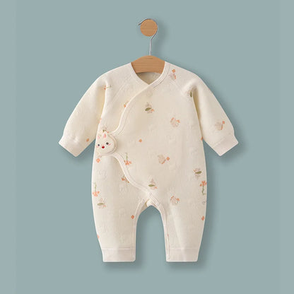 Pyjama Bébé "Coton Étoiles" – Grenouillère Unisexe Motif 0-6 Mois
