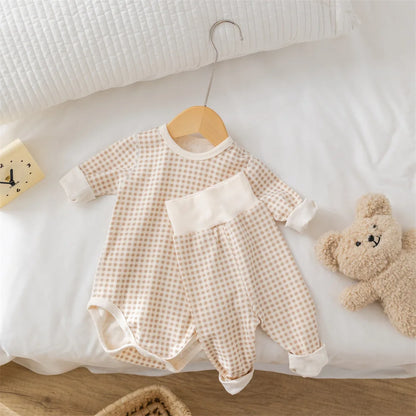 Pyjama Bébé en Coton Peigné – Grenouillère Unisexe Automne Hiver 0-24 mois