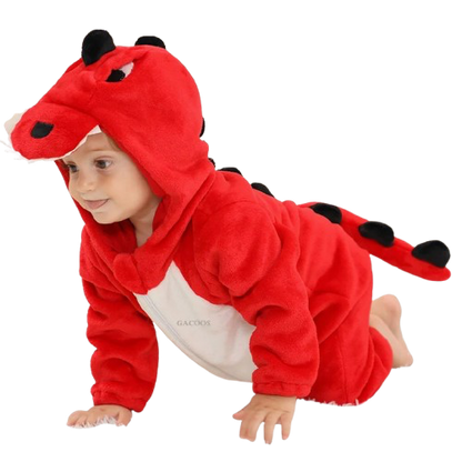 Pyjama Bébé & Enfant Polaire Hiver – Licorne, Loup, Dino & Animaux, Combinaison Chaude