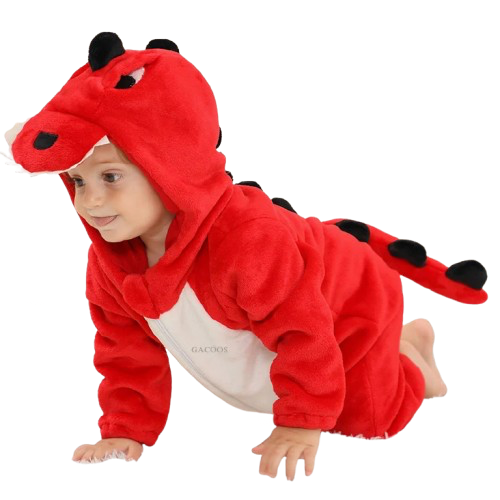Pyjama Bébé & Enfant Polaire Hiver – Licorne, Loup, Dino & Animaux, Combinaison Chaude