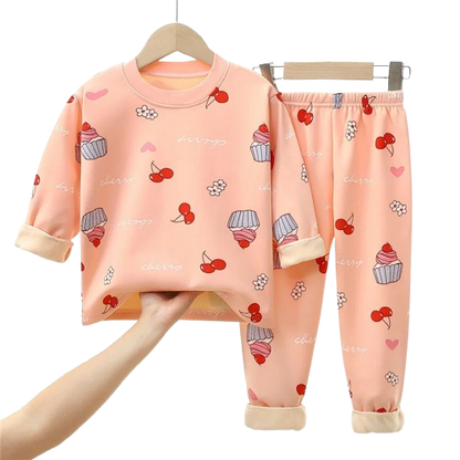 Pyjama Enfant Hiver “Douce Hibernation” – Ensemble Chaud 2 Pièces en Coton Doux, Manches Longues Mixte