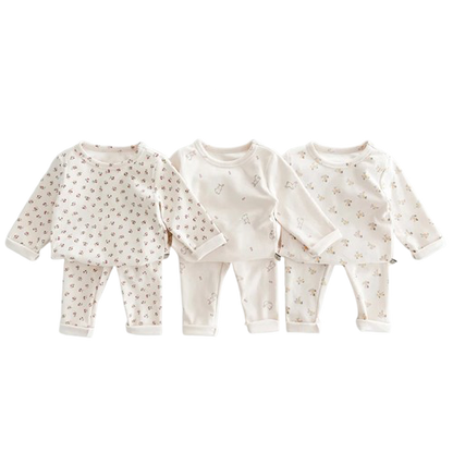 Pyjama Enfant et Bébé “Lapinou Doux” – Ensemble 2 Pièces en Maille de Coton Respirant, 12 Mois - 6 ans pour Fille et Garçon