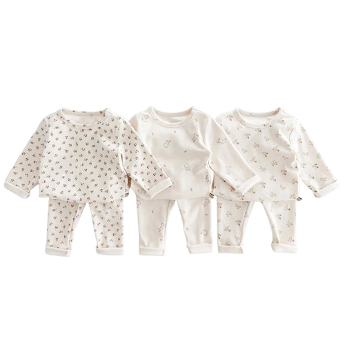Pyjama Enfant et Bébé “Lapinou Doux” – Ensemble 2 Pièces en Maille de Coton Respirant, 12 Mois - 6 ans pour Fille et Garçon