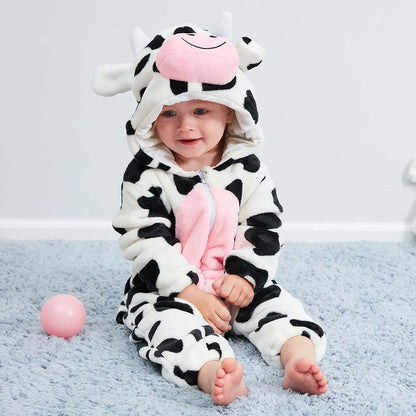 Pyjama Bébé & Enfant Polaire Hiver – Licorne, Loup, Dino & Animaux, Combinaison Chaude